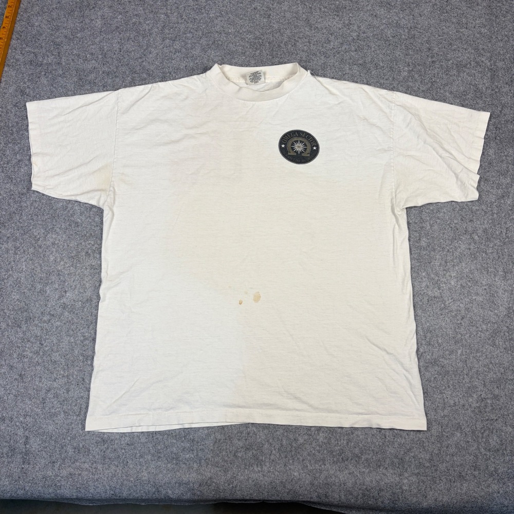 Vintage 1994 True Lies Movie Promo T-Shirt Omega Sector Murina USA XL White